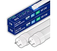 V-TAC 2x Tubes LED 60 CM - T8 G13-7,5W - [CHIP LED CREE - HAUTES PERFORMANCES] - 850 Lumens - Tubes pour Plafond, Mur, Garage - Tube T8 - Remplacement des Néons - Blanc Chaud 3000K