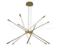 V-tac 42W 3000K LED lampe pendante Gold Body VT-7922-G - 15343 [EEK: F]