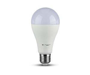 V-TAC 4454 Lampe LED A65 E27 15 W 4500 K, 1500LM, 130D, Pla