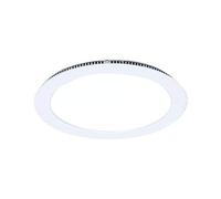 V-TAC 4833 VT-2200 RD Panneau LED rond encastrable 22 W Lumière mate 6000 K (blanc froid) 2300 lm Angle de faisceau : 120° Diamètre extérieur : 240 mm Découpe : 220 mm Réglable ou pas selon le transformateur Contour blanc laqué