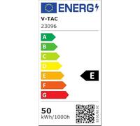 V-TAC 50 W LED Designer Hanging Lamp Double Ring 3000 K Coffee Body