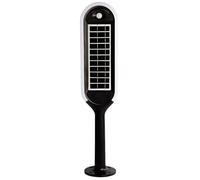 V-TAC Lampadaire d'extérieur solaire 6666 VT-945 LED 5 W avec détecteur de mouvements blanc/noir