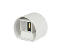 V-TAC 6W applique demi-cercle LED 110lm/W corps blanc satiné double faisceau