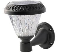 V-TAC Applique murale solaire VT-969 LED CCT 3en1 commande RF Noir IP44D 160 x 230 mm