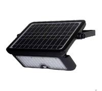 V-TAC Projecteur LED solaire VT-787-10 avec détecteur de mouvement 10 W 4000 K Noir