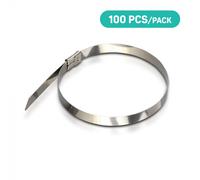 V-TAC Acier inoxydable - Attache de câble - 4.6 x 350mm - 100 pièces/paquet