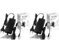 V-TAC Adaptateur Alimentation 12V 30W 2,5A pour Caméras, Bandes LED, Modems - Transformateur Chargeur 12V - Prise 2 Pin EU pour Equipements Electroniques - AC 100-240V 50/60Hz - Noir (Lot de 2)