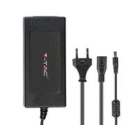 V-TAC Alimentation en plastique de 78 W - Alimenté à 24 V - avec jack 2,1 couleur noire - IP44
