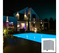 Lampe Murale Double Led COB 6W IP65 Carrée Couleur Grise V-TAC VT-759