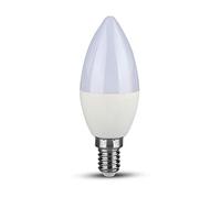 V-TAC Ampoule LED à olive Bougie 5, 5 W = 40 W culot e14 blanc froid 6400 K Culot Olive Bougie 470lm Angle 200 °