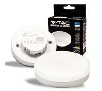 V-TAC Ampoule LED avec Chip Samsung GX53 6,4W (équivalent 45W) - 560 Lumen - 3000K Blanc Chaud - Ouverture du faisceau lumineux 120° - Efficacité Maximale et Économie d'Énergie