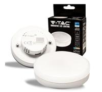 V-TAC Ampoule LED avec Chip Samsung GX53 6,4W (équivalent 45W) - 560 Lumen - 6500K Blanc Froid - Ouverture du faisceau lumineux 120° - Efficacité Maximale et Économie d'Énergie