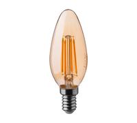 V-TAC Ampoule LED - Bougie - Support E14 - IP20 - Ambre - 4W - 350 lumens - 2200K