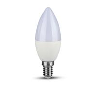 V-TAC Ampoule LED - Bougie - Support E14 - IP20 - Blanc - 4W - 320 Lumens - 6400K