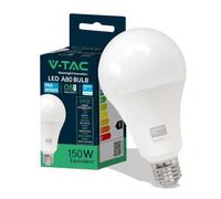 V-TAC Ampoule LED culot E27 20W (équivalent 150W) A80 - 2452 Lumen - 3000K Blanc Chaud - Ouverture du faisceau lumineux 200° - Efficacité Maximale et Économie d'Énergie