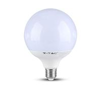 V-TAC Ampoule LED Globe avec Chip Samsung E27 22W, A+ G120 120 lm/W 6400K, Lumière Blanc Froid