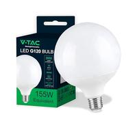 V-TAC Ampoule LED Globe avec Chip Samsung E27 22W (équivalent 155W) G120-2650 Lumen - 3000K Blanc Chaud - Ouverture du faisceau lumineux 200° - Efficacité Maximale et Économie d'Énergie