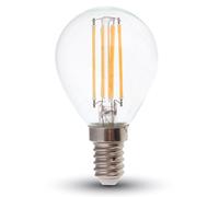 V-TAC Ampoule LED - Golf - Support E14 - IP20 - Clair - 6W- 600 Lumens - 2700K
