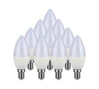 V-TAC Ampoule LED - SMD - Support E14 - IP20 - Blanc chaud - 3.7W - 3000K - 37 x 100mm - Lot de 10