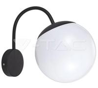 Lampe Murale Extérieur Luminaire de Façade Haustürlampe Jardin Noir Boule Blanc
