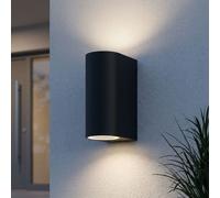 V-TAC Applique Extérieure LED Up Down 2 Lumières Aluminium Noir IP44 230 V GU10