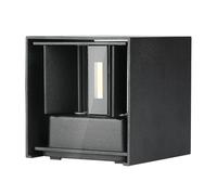 V-TAC VT-759-12 Applique murale LED 11W carré noir IP65 blanc naturel 4000K -