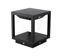 V-TAC Applique Solaire à Capteur 2W pour Pilier IP65 Étanche 3000K Noir