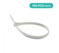 V-TAC Attache de câble en nylon - 3.5 x 150mm - Blanc - 100 Pcs/Pack