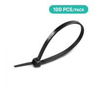 V-TAC Attache de câbles 3.5 * 300mm Noir