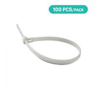 V-TAC Attache de câble en nylon - 4.5 x 350mm - Blanc - 100 Pcs/Pack