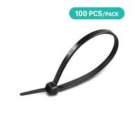 V-TAC Attache de câble en nylon - 4.8 x 200mm - Noir - 100 Pcs/Pack