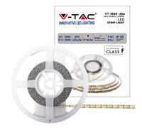 V-TAC Bande LED 5 mètres 17 W par mètre Ruban lumineux SMD 2835 Couleur de la lumière Blanc froid 6500 K Intérieur avec bande adhésive, alimentée à 12 V.