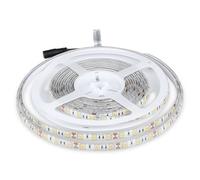 V-TAC Bande LED imperméable IP65 de l'extérieur 11 W - 5 mètres de longueur - SMD 5050 Haute Luminosité - Lumière 4 000 K blanc naturel - Strip adhésif et couverture en silicone - 12 V