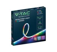 V-TAC Bande Lumineuse LED - Neon Flex - IP20 - RGB Magic Set - Prix/Set (Rouleau de 5M)