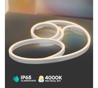 V-TAC Bande Lumineuse LED - Neon Flex Silicon Cover - IP65 Waterproof - 4000K - Prix/1m (Rouleau de 5m)