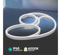 V-TAC Bande Lumineuse LED - Neon Flex Silicon Cover - IP65 Waterproof - 6000K - Prix/1m (Rouleau de 5m)