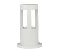 Lampe Sur Pied LED Lumière De Chemin Extérieur Aluminium Blanc IP65 H 25 Cm
