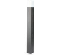 1 pz GU10 Garden Floor Lamp Aluminum Body Square Black 80X80X800mm IP54