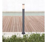 V-TAC borne d'éclairage extérieur VT-838, IP44, E27, PIR -Sensor, acier inoxydable gris, 1100mm, VT-8968, gris