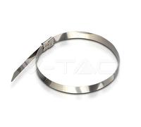 V-TAC CABLE TIE 4.6 x 300 mm STAINLESS STEEL 100PCS/PACK