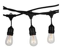 V-TAC E27 LED Bulbs String Lights - WP - Socket - Black - IP54 - Model No : - VT-7135