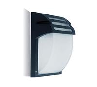 V-TAC Douille murale moderne IP44 en verre et aluminium noir