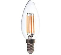 V-tac e14 4 w ampoule à filament filament forme de bougies transparent 400 lm 2700 k lumière blanc chaud angle déclairage 30° Incolore G