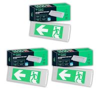 V-TAC Éclairage de Secours LED 3,8W - Lampe LED Encastrable pour Sortie de secours, Sécurité et Urgences avec Batterie 25000 mAh - Montage Mural Facile - IP20 - Anti Black Out - Lumière Froide 6000K