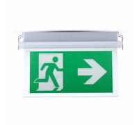 V-TAC Emergency Lights - Recessed - Exit Lights - Samsung - 12 Hours - IP20 - 2W - 140 Lumens - 6000K