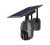 V-TAC HD Smart Solar Energy PTZ Caméra avec capteur Noir