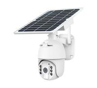 V-TAC HD Smart Solar Energy PTZ Camera avec capteur White Body