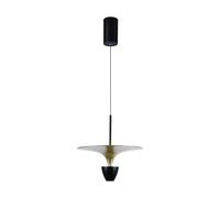 V-TAC Lampadario LED 9W Plafond Moderne VT-7832, IP20, Blanc/Noir T]