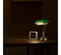 V-TAC VT-7151 SKU 3912 Lampe de table vintage en laiton et verre coloré E27 Vert