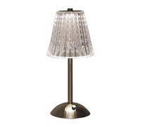 V-TAC Lampe de Table LED à Piles 2,4W Couleur Sable Nickel avec USB C Touch